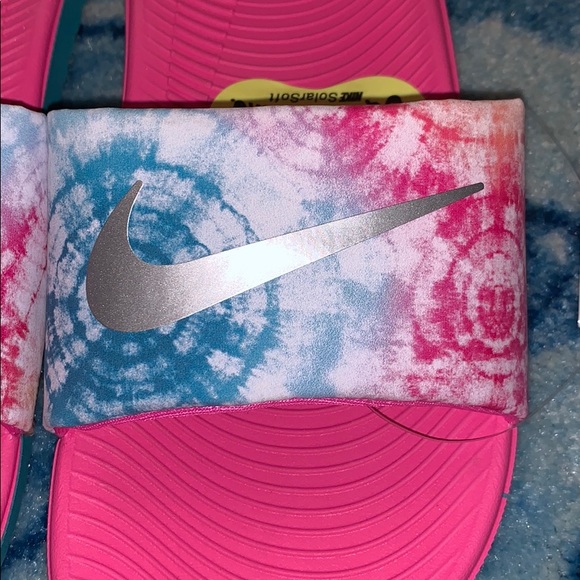 Nike Kawa Girl Slides Sandals Pink New - Picture 3 of 6